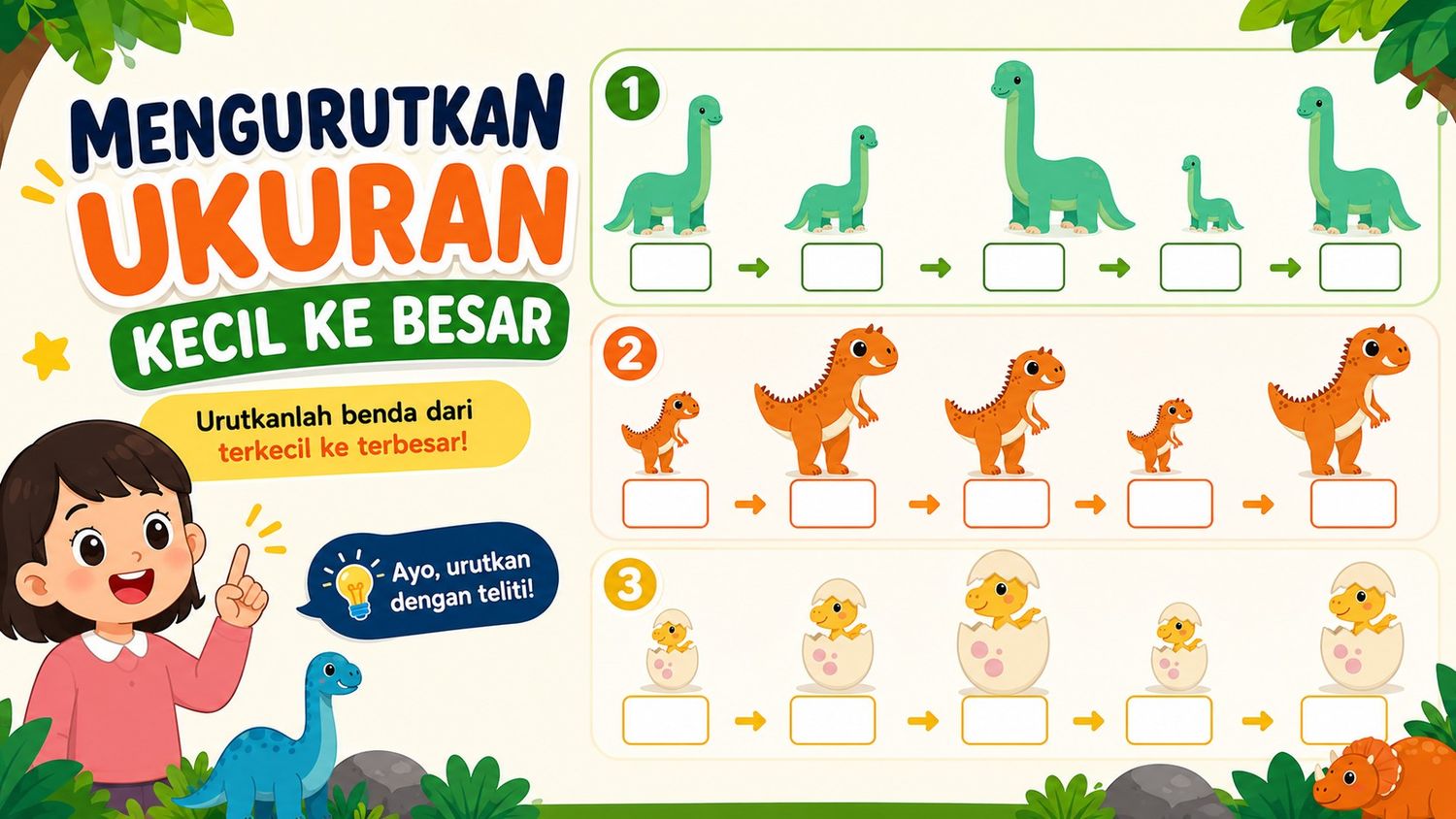Game Mengurutkan Hewan dari Kecil ke Besar