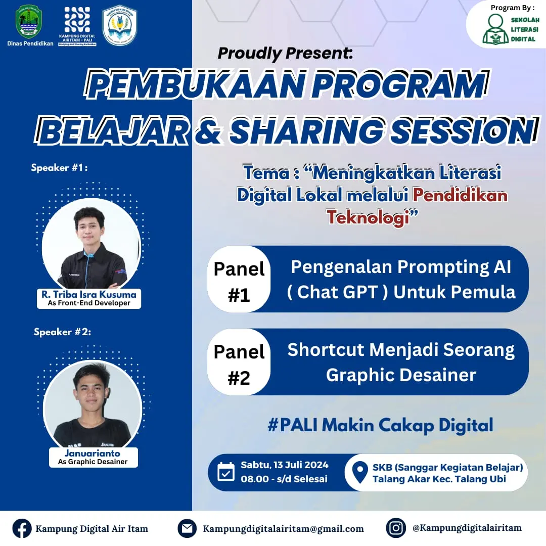 Pembukaan Program Belajar Batch 2 and Sharing Session