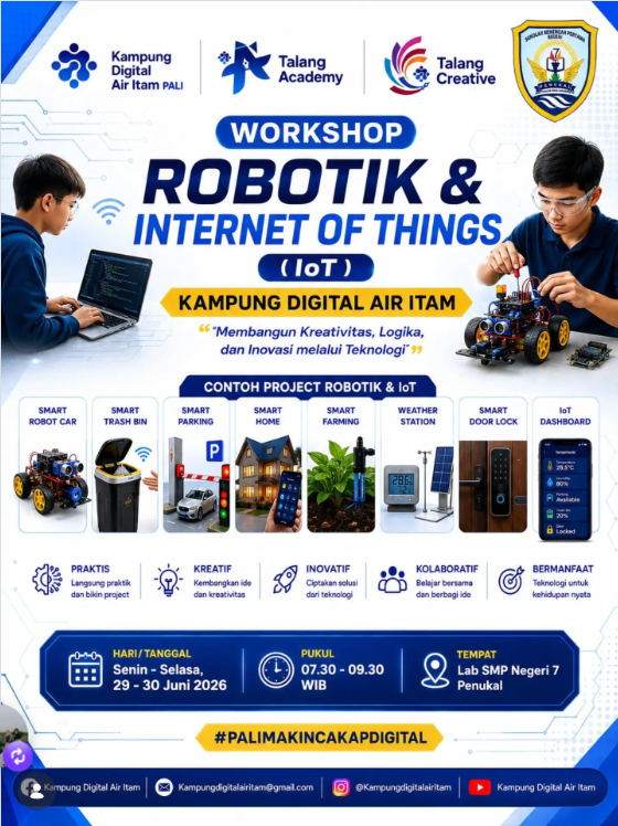 Worksho Robotik & Internet Of Things (IOT) - Kampung Digital Air Itam