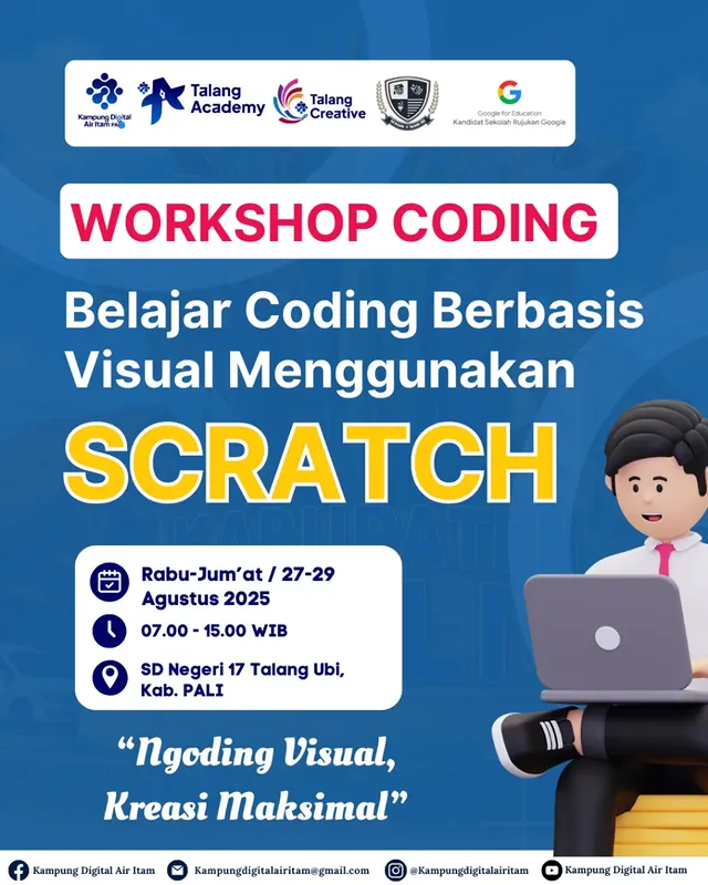 Workshop Coding SD Negeri 17 Talang Ubi Menggunakan SCRATCH